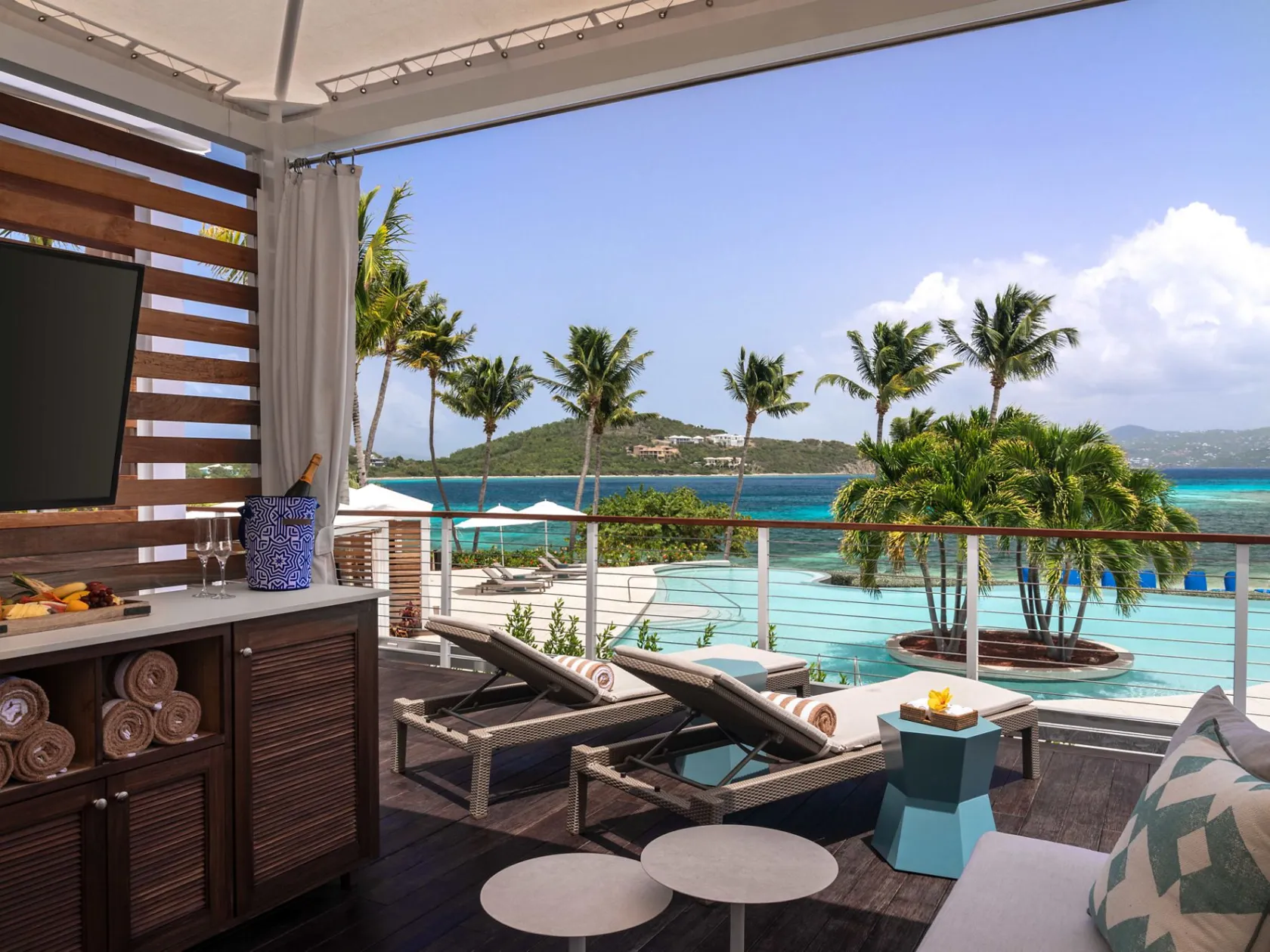 a chair sitting in front of a building