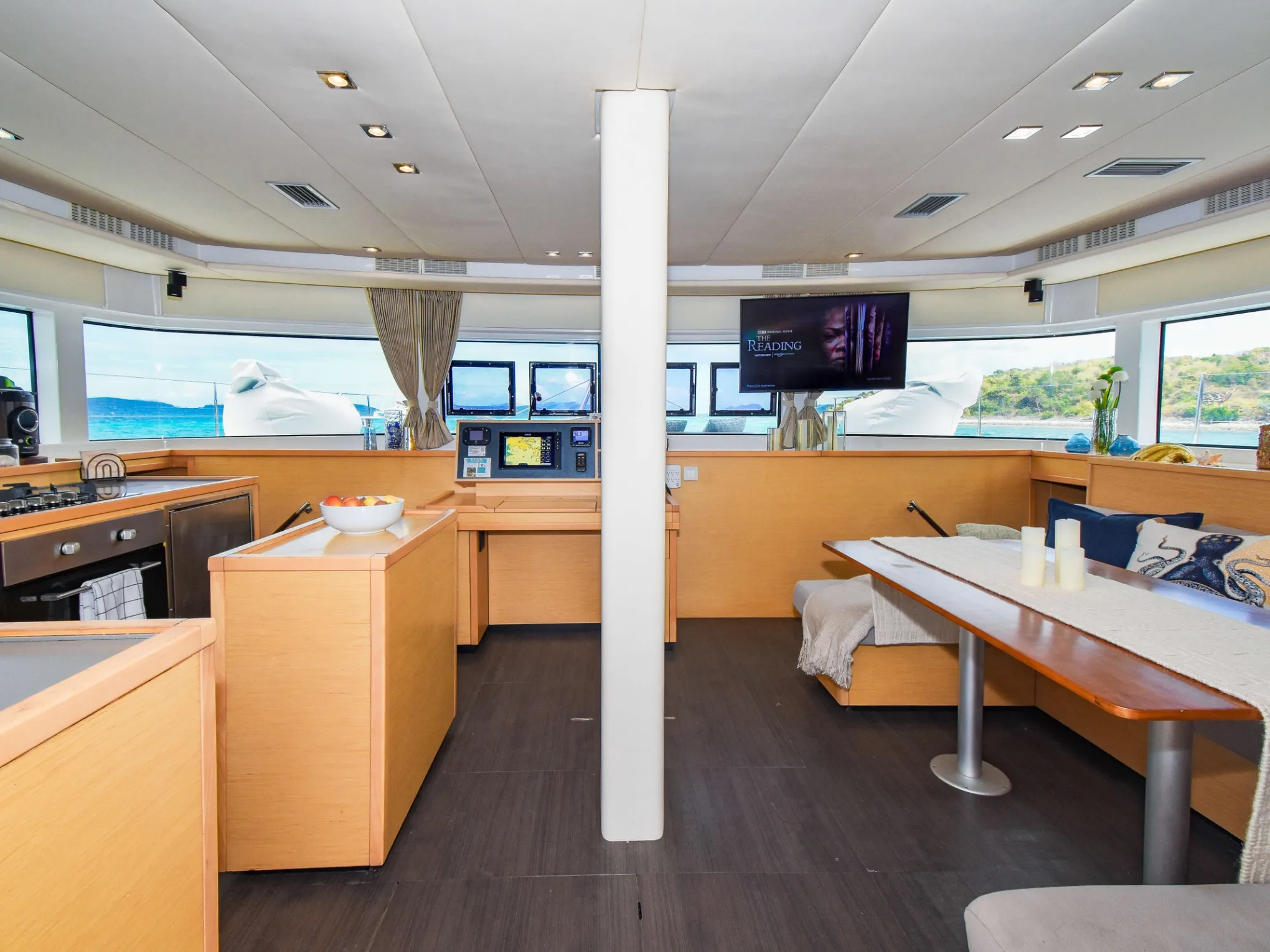 an office with a desk and chair in a room