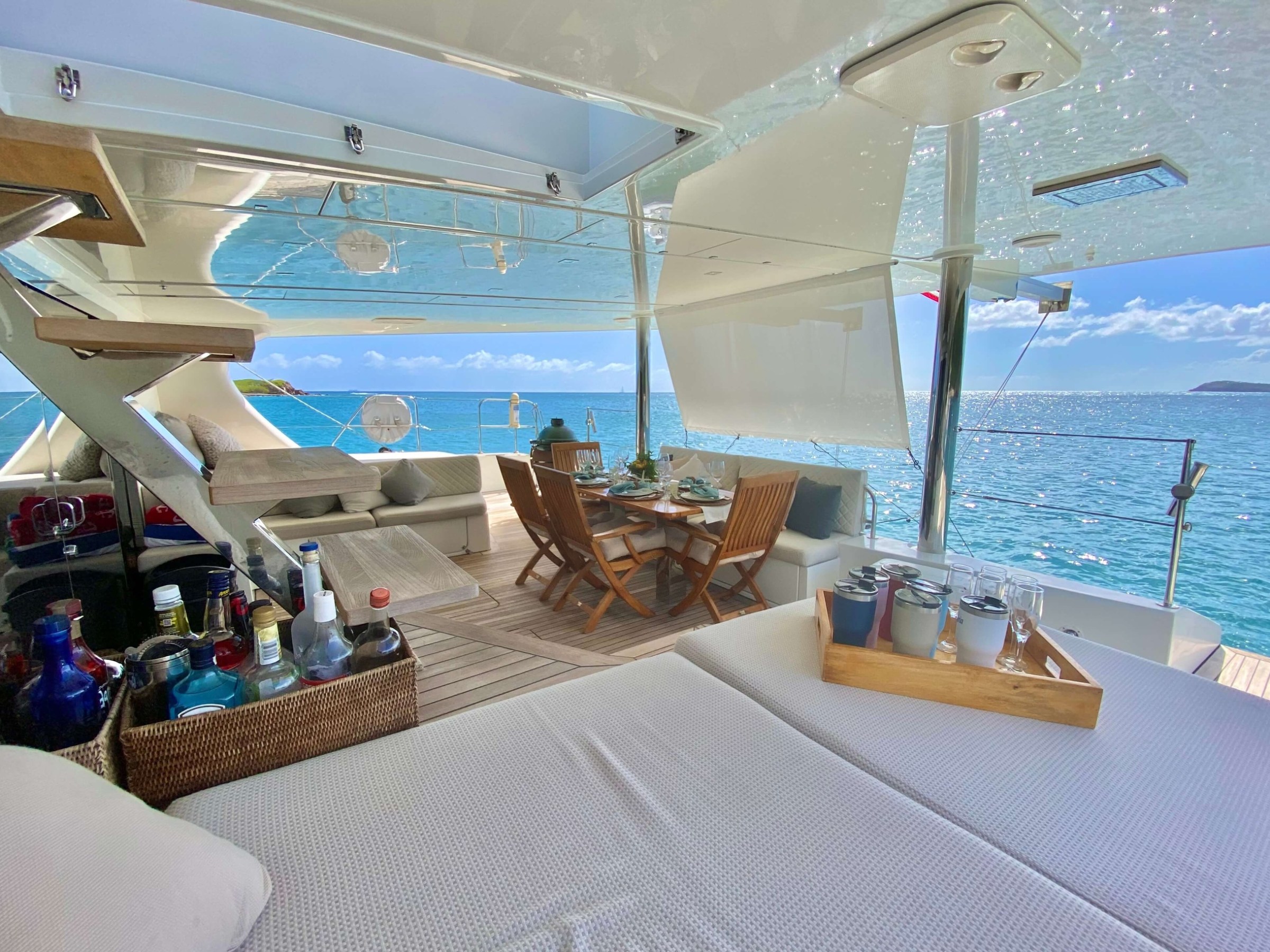 a boat sitting on top of a table