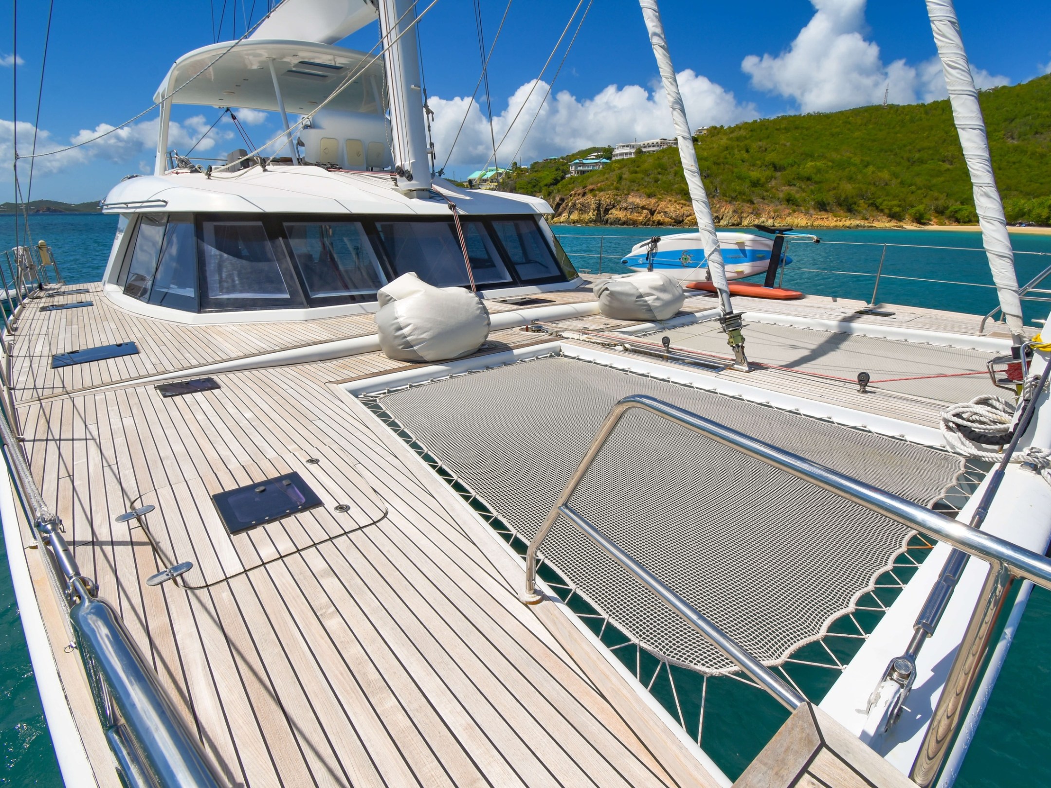 a large ship in the water