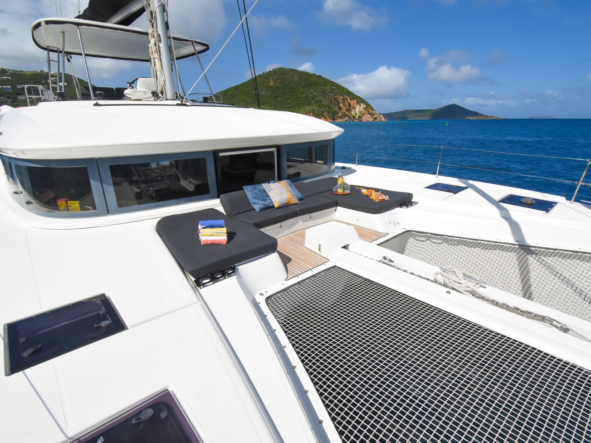 a boat that is sitting on a bus