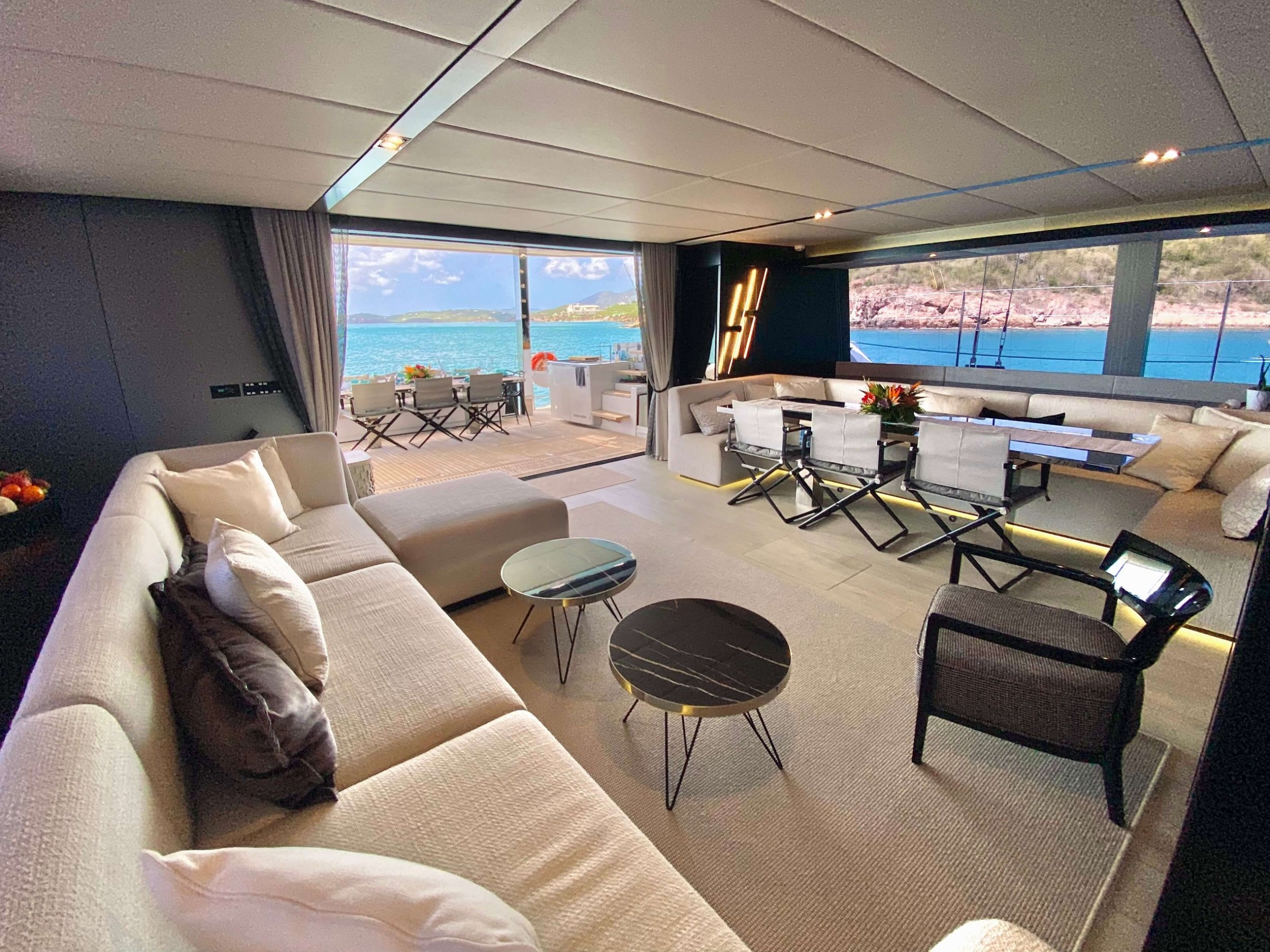 a living room with a couch and a chair