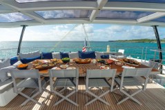 a boat sitting on top of a table