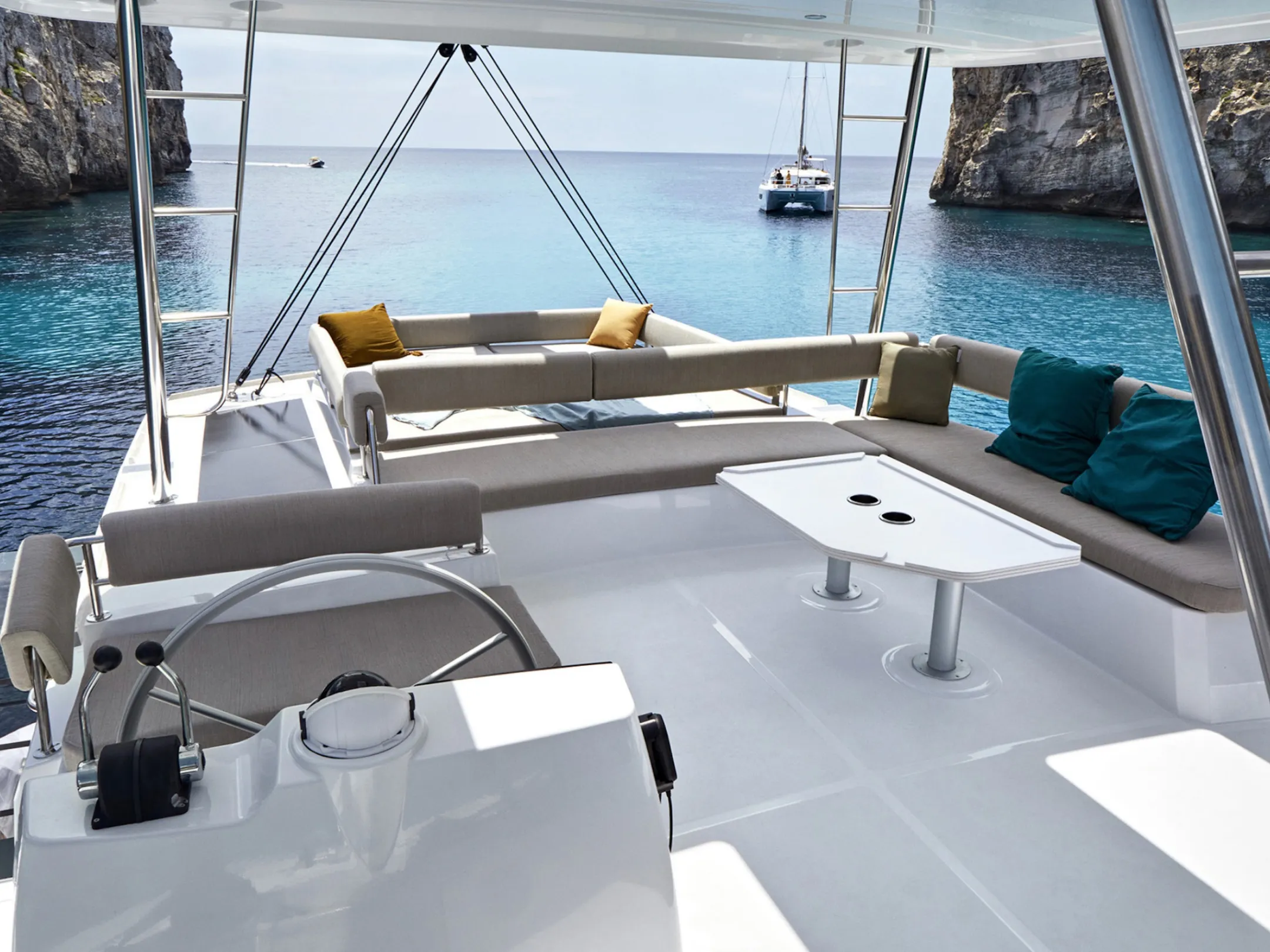 a boat sitting on top of a table