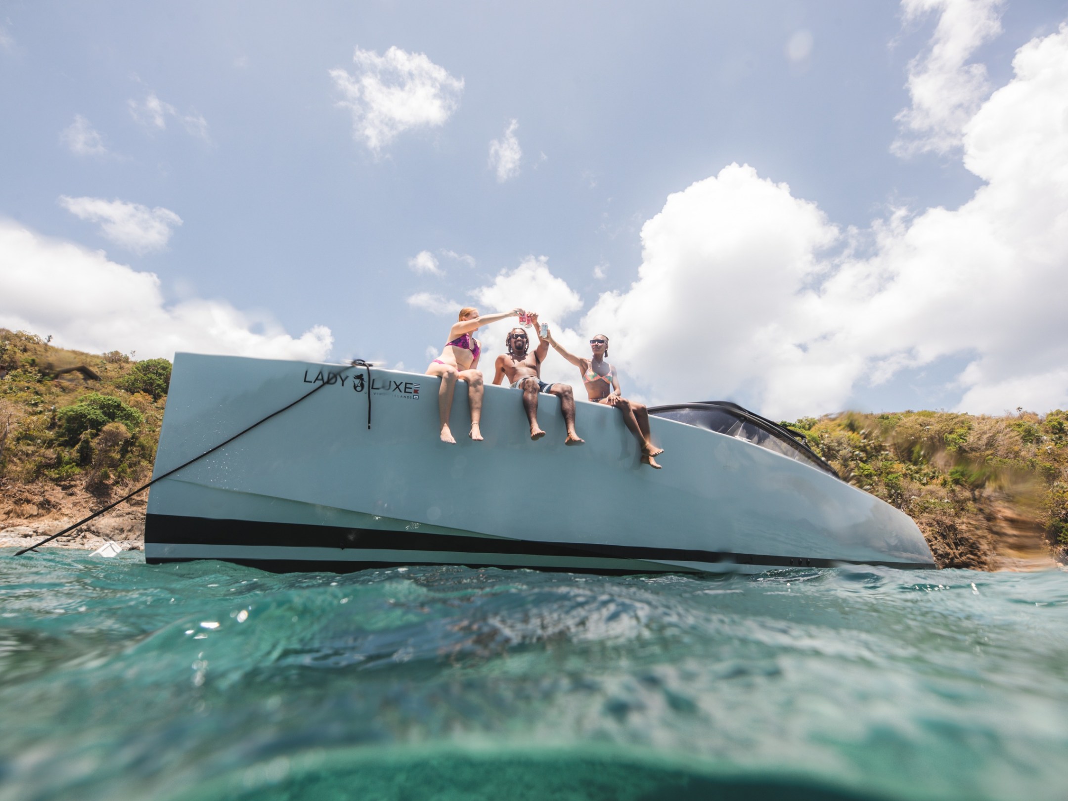 a small boat in a body of water