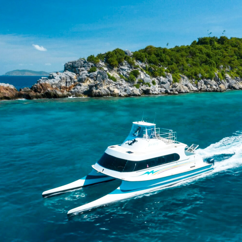 a small boat in a body of water